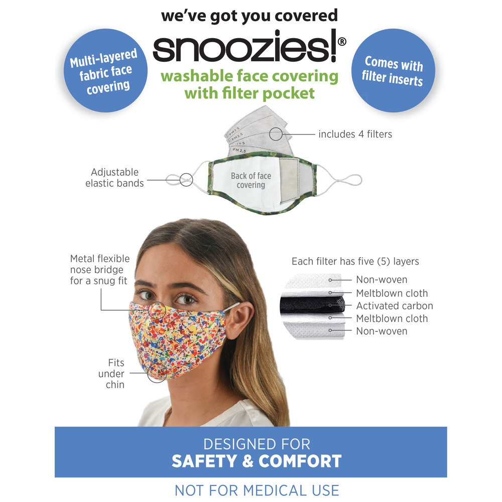 Snoozies Splatter Fashion Face Covering