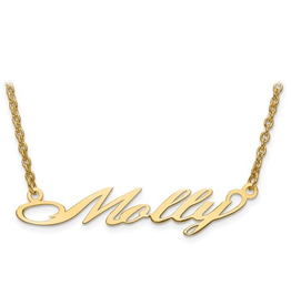 Gold Plated/Sterling Silver Personalized Name Necklace