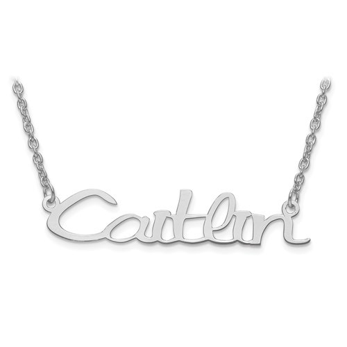 Sterling Silver Personalized Name Necklace