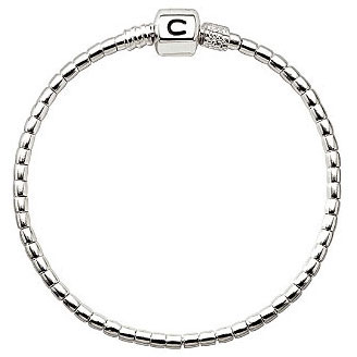 Chamilia Terrazzo  Silver Beaded Snap Bracelet (7.5 in.)