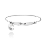 Chamilia Oh Baby ID Bangle - SS - M/L