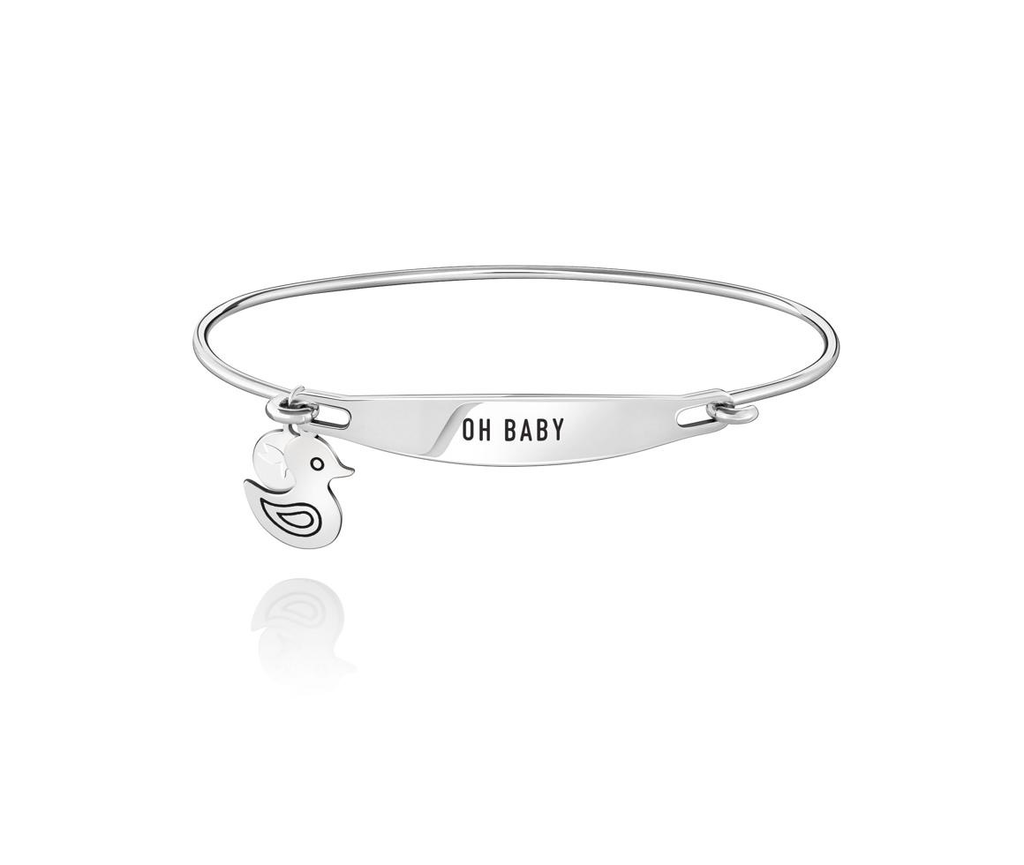 Chamilia Oh Baby ID Bangle - SS - M/L