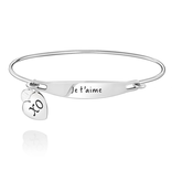 Chamilia Je t'aime ID Bangle - SS - M/L
