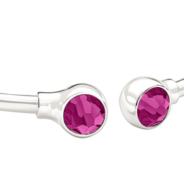 Chamilia Crystal Bangle Accents - Fuchsia Swarovski