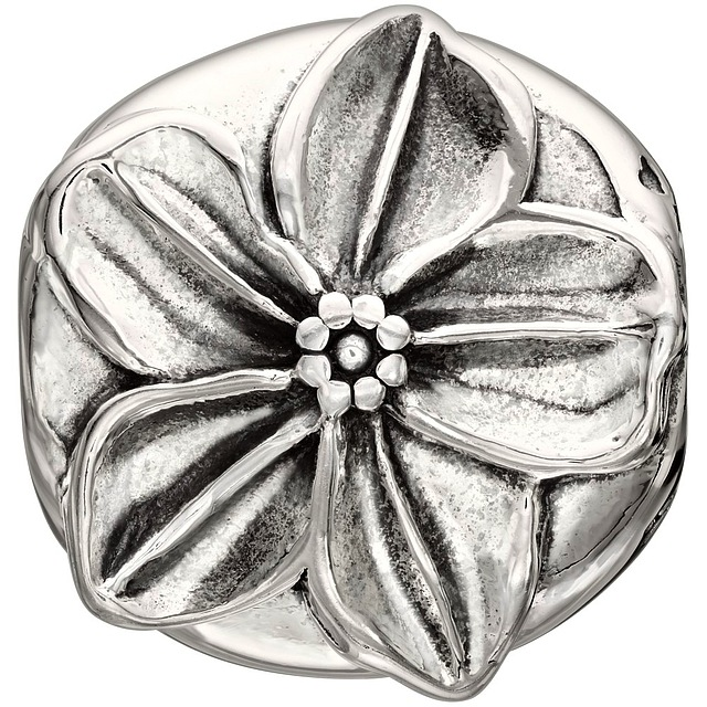 Chamilia Sterling Silver - Flower of the Month - September Forget Me Not