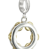 Chamilia Sterling SIlver - Tambourine - Jingles with Gold Plating