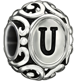 Initially Speaking U - Black Enamel