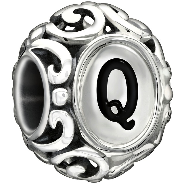 Chamilia Initially Speaking Q - Black Enamel