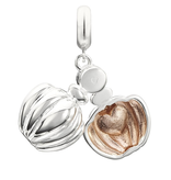 Chamilia Sterling Silver - Love Potion Locket - Light Peach Swarovski Crystal & Rose Gold Plating