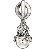 Chamilia Octopus Garden - Crystal Silver Shade Swarovski & Cream Rose Swarovski Pearl