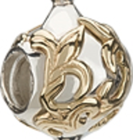 Chamilia Silver & 14K Gold - Gold Fleur de Lis Ornament