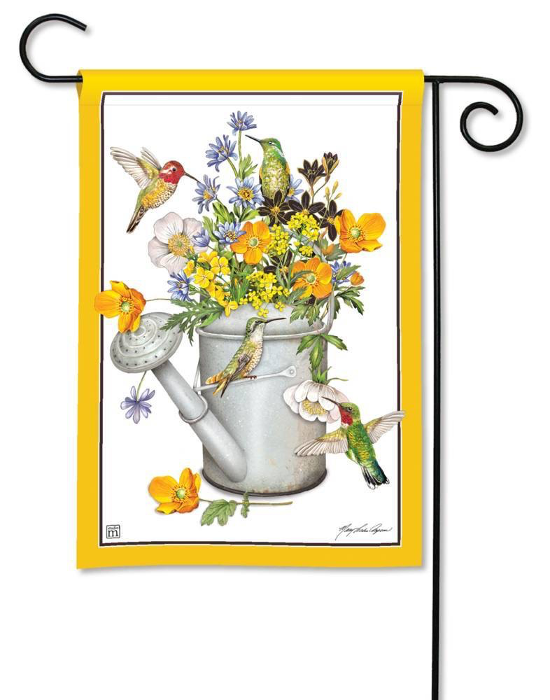 Garden Flag - Hummingbird Feast