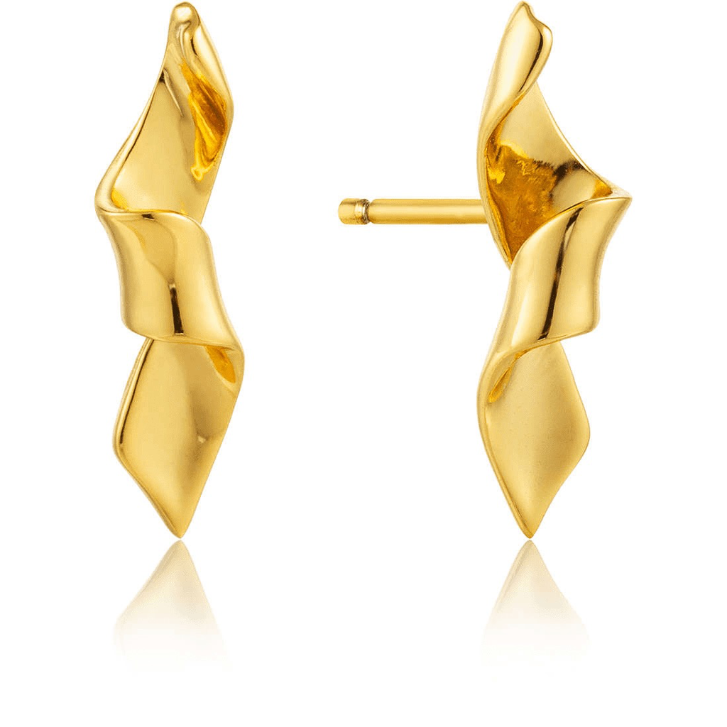 Ania Haie Helix Stud Earrings Gold