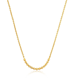 Ania Haie Modern Triple Balls Necklace Gold