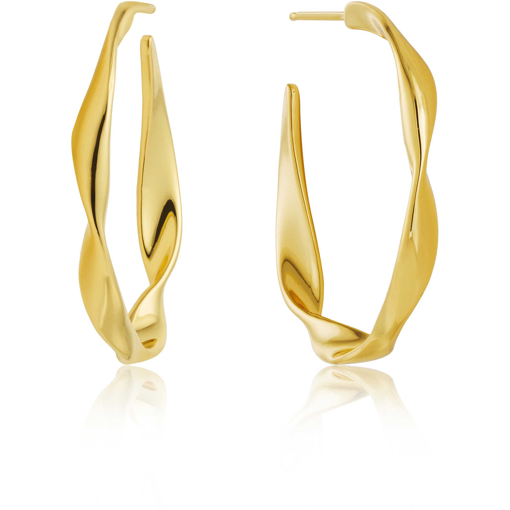 Ania Haie Twist Hoop Earrings Gold