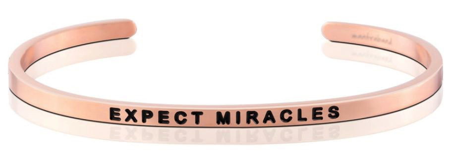 MantraBand - “Expect Miracles” Rose Gold