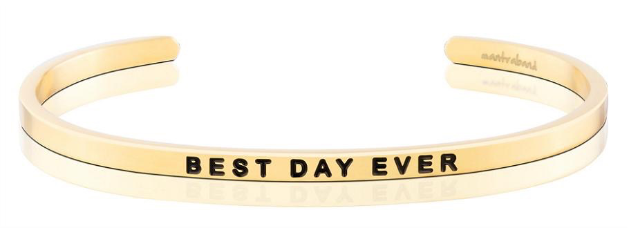 Mantraband - “Best Day Ever” Gold
