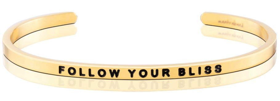 MantraBand - “Follow Your Bliss” Yellow Gold