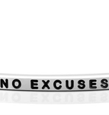 Mantraband - “No Excuses” - Silver