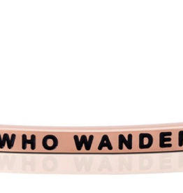 MantraBand - “Not All Who Wander Are Lost” Rose Gold