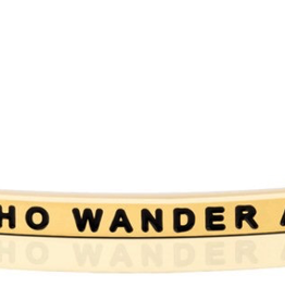 MantraBand - “Not All Who Wander Are Lost” Yellow Gold