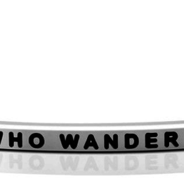 MantraBand - “Not All Who Wander Are Lost” Silver