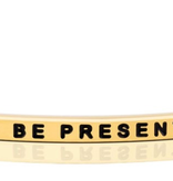 MantraBand - “Be Present” Yellow Gold