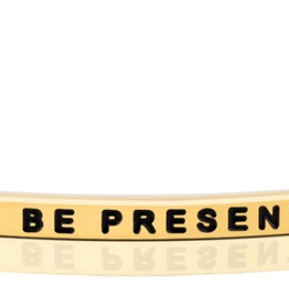 MantraBand - “Be Present” Yellow Gold
