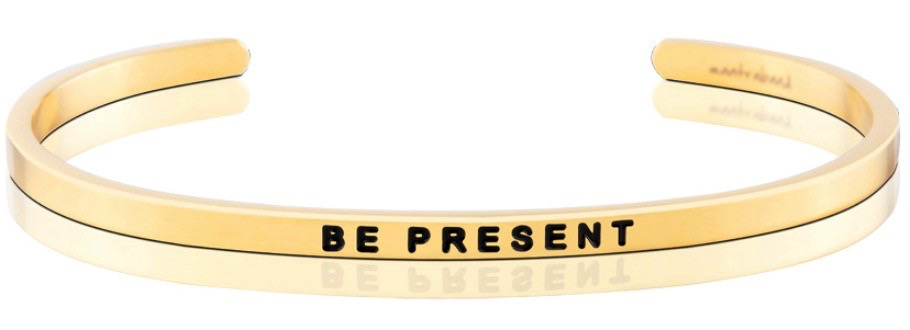 MantraBand - “Be Present” Yellow Gold