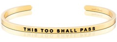 MantraBand - This Too Shall Pass" Yellow Gold
