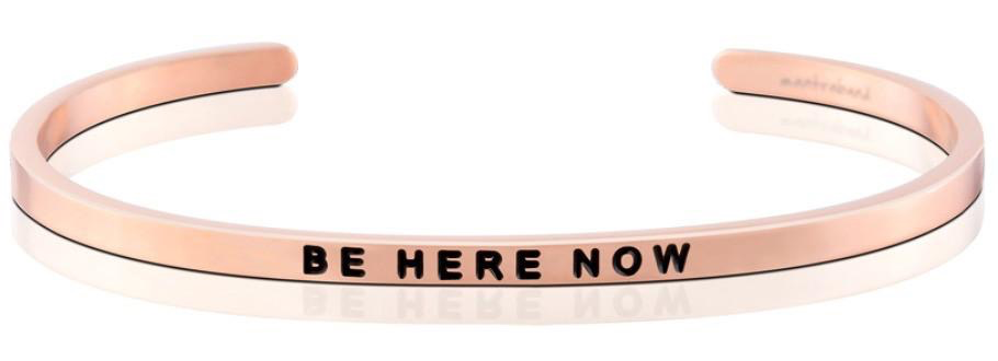 Mantraband - “Be Here Now” Rose Gold