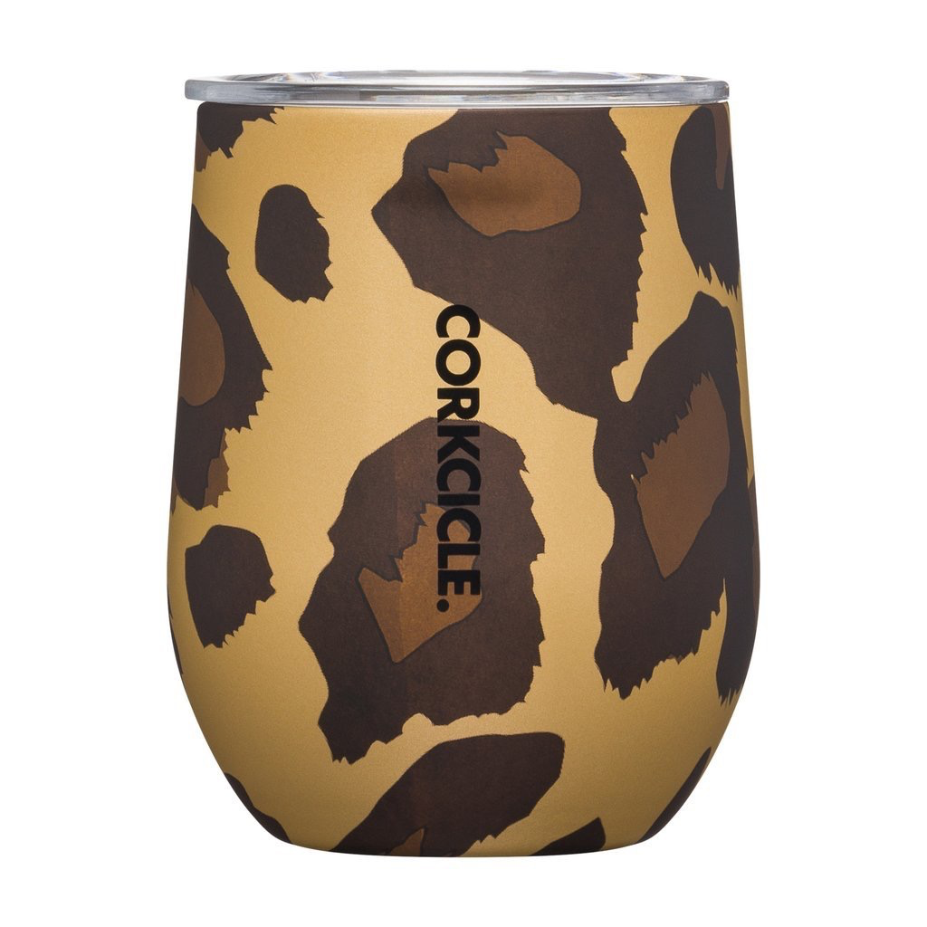 Corkcicle Luxe Leopard Stemless 12oz