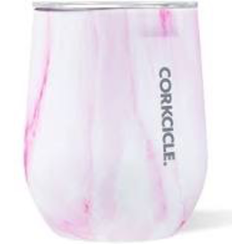 Corkcicle Pink Marble Stemless 12oz