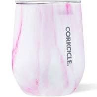 Corkcicle Pink Marble Stemless 12oz