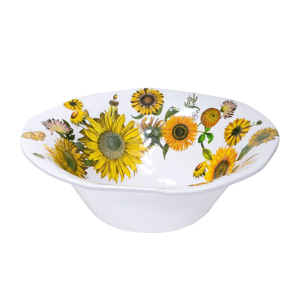Michel Design Works - Sunflower Melamine Serveware Large Bowl