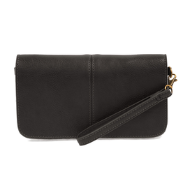 Joy Susan - Black Mia Multi Pocket Crossbody Clutch