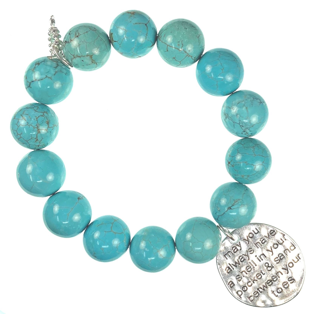 PowerBeads by Jen - Howlite with Beach Attachment