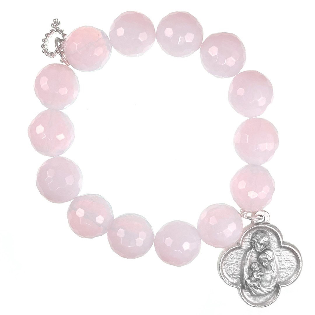 PowerBeads by Jen - Opalite with Holy Family Attachment