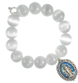 PowerBeads by Jen - Calcite with Blessed Mother Attachment