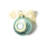 Coton Colors - Just Engaged 2 Glass Ornament