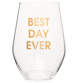 Chez Gagne Stemless Wine Glass - Best Day Ever