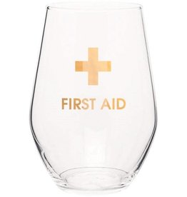 Chez Gagne Stemless Wine Glass - First Aid