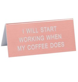 About Face Designs - Start Working Sign