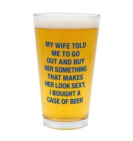 About Face Designs - A Case of Beer Pint Glass