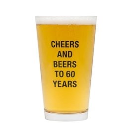 About Face Designs - Beers To 60 Years Pint Glass