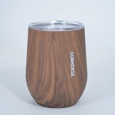 Corkcicle 12 oz Stemless Walnut Wood