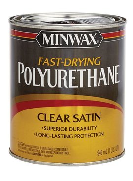 Minwax Fast-Drying Polyurethane Finish QUART - SEMI-GLOSS - CLEAR