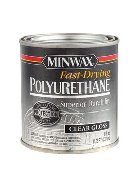 MINWAX FAST DRY POLYURETHANE GLOSS HALF PINT