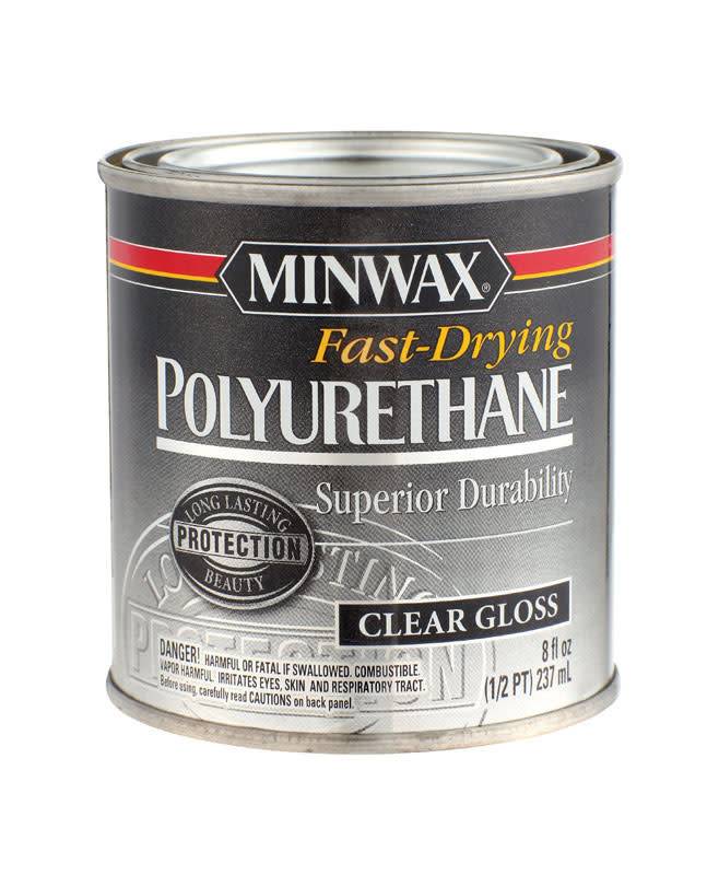 Minwax Polycrylic Clear Gloss 8 Oz - Two Cans