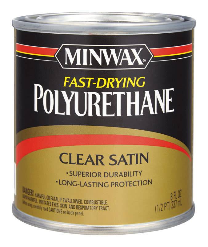 MINWAX FAST DRY POLYURETHANE SATIN HALF PINT